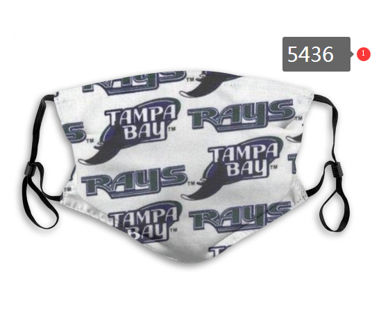 2020 MLB Tampa Bay Rays #1 Dust mask with filter->mlb dust mask->Sports Accessory